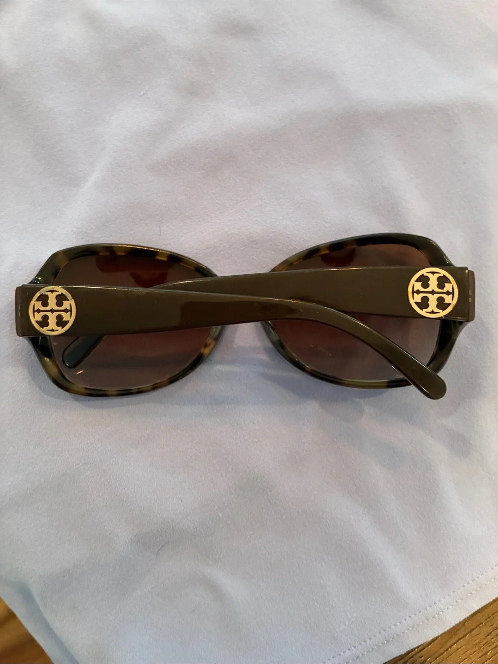 Tory Burch Tortoise Shell Frame Sunglasses with Brown Lenses